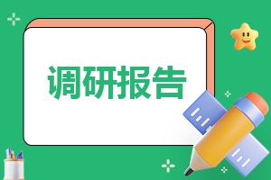 作文一份调查报告模板10篇