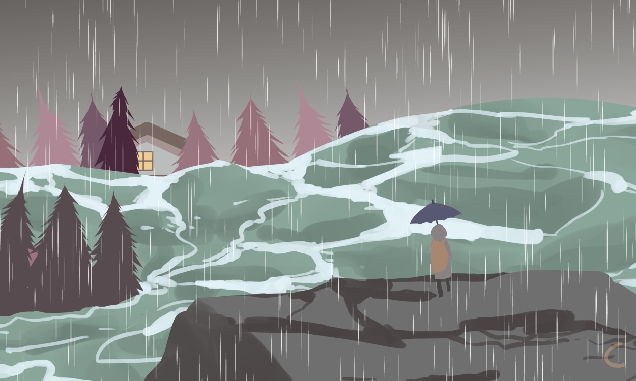 下雨文案干净治愈句子