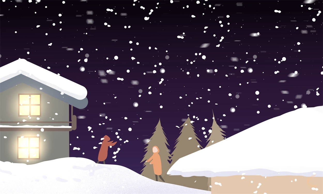 关于发朋友圈下雪高端句